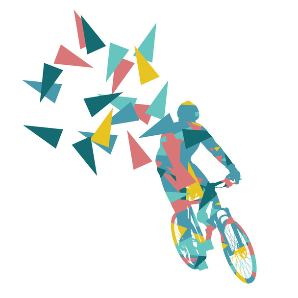 Велогонщик профессиональный гонщик векторный фон абстрактная концепция il
 - Вектор,изображение