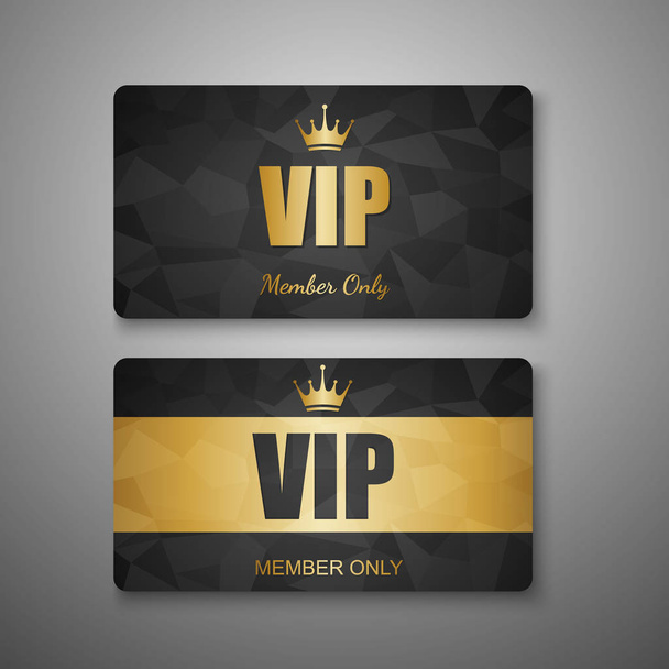 VIP-kaartsjabloon. vector - Vector, afbeelding