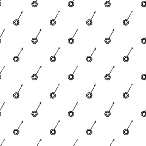 Banjo pattern, simple style - Vector, Image