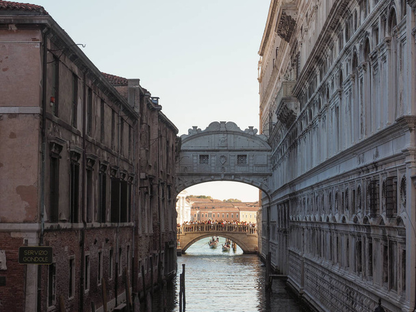Seufzerbrücke in Venedig - Foto, Bild