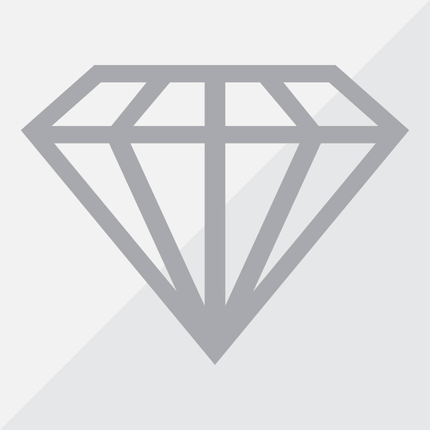 Diamond web ícone vetor
. - Vetor, Imagem
