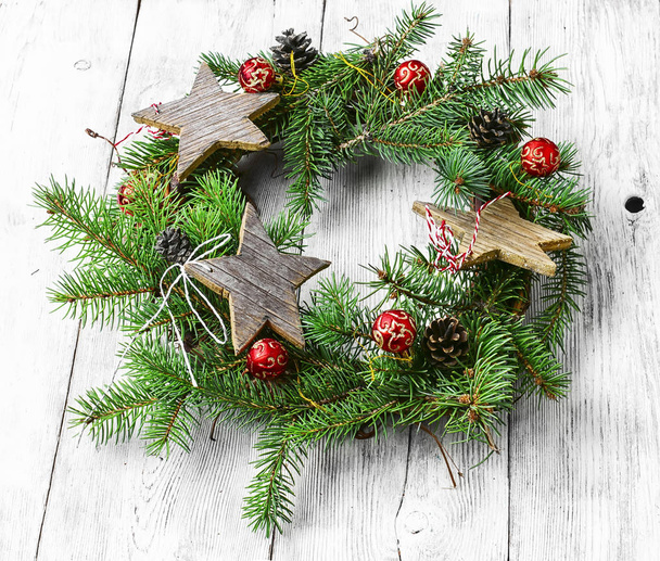 Symbolic Christmas wreath - Photo, Image