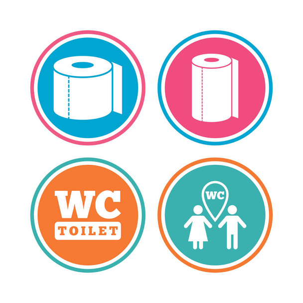 Toilet  icons set - Vettoriali, immagini