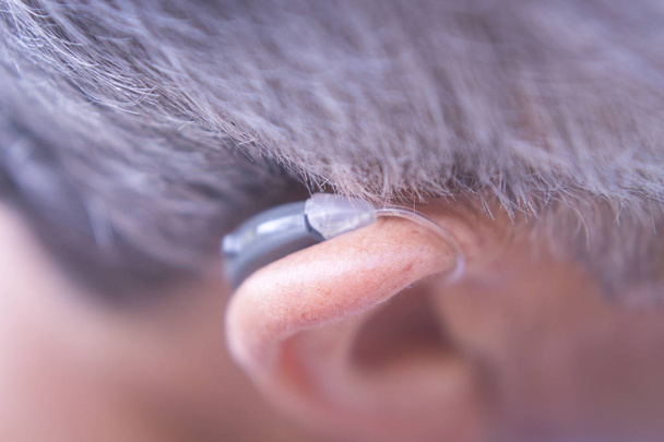 Modern digital hearing aid - Photo, Image