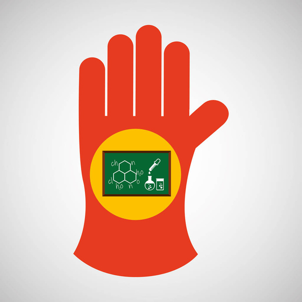 gant sciencie et icône de conseil de laboratoire
 - Vecteur, image