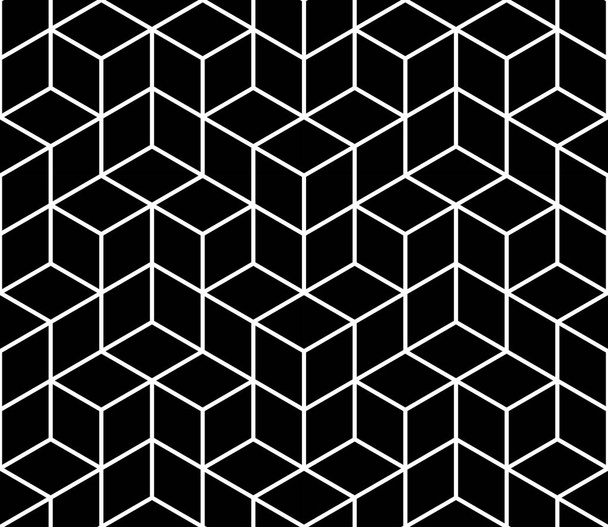 Abstracte geometrische hipster modevormgeving afdrukken 3D-kubussen patroon - Vector, afbeelding
