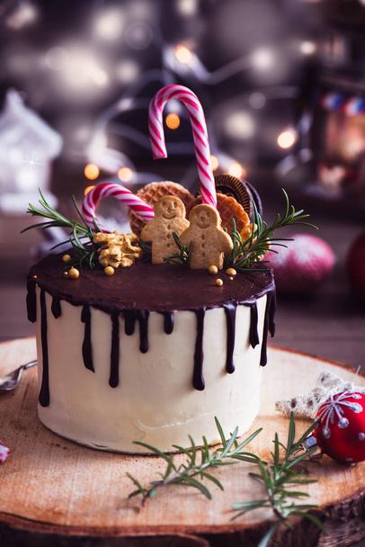 Homemade Christmas cake - Foto, Imagen
