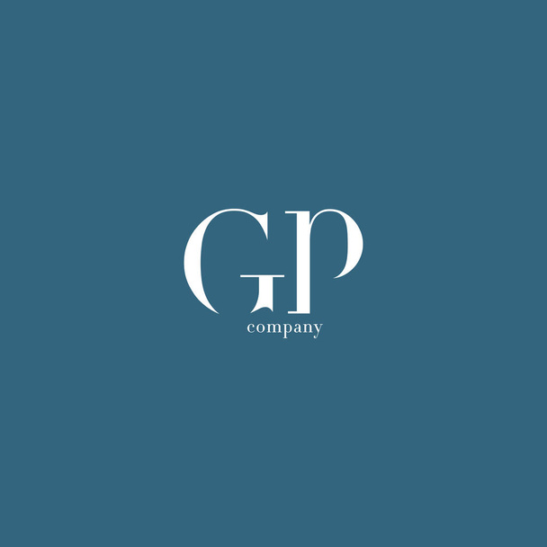 G & P Letters Logo  - Vector, afbeelding