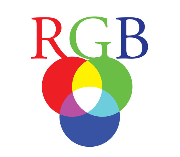 rgb farbkonzept design - Vektor, Bild