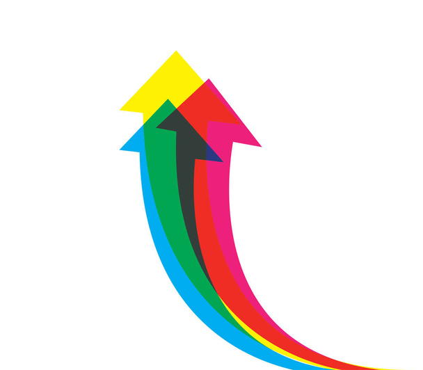 Colored Arrows Up - Vector, Image