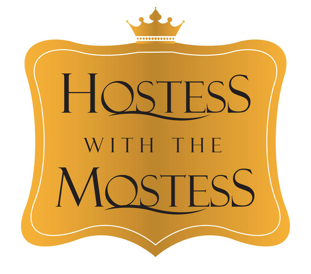 Hostess con il logo Mostess Design
 - Vettoriali, immagini
