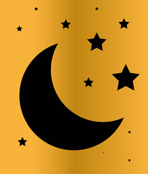 Икона "Moon Logo"
 - Вектор,изображение