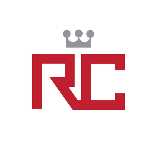RC embléma koncepció - Vektor, kép