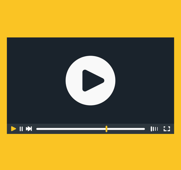 Video Player Interface Design - Vector, Image
