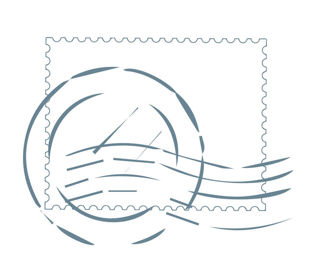 Postal Stamp Design - Vector, Image