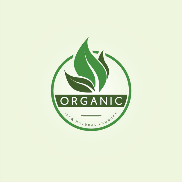 Λογότυπο των βιολογικών προϊόντων - Διάνυσμα, εικόνα