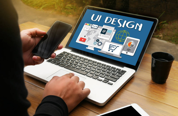 UI Design Website  Software Media WWW to Create Innovation Imagi - Foto, imagen