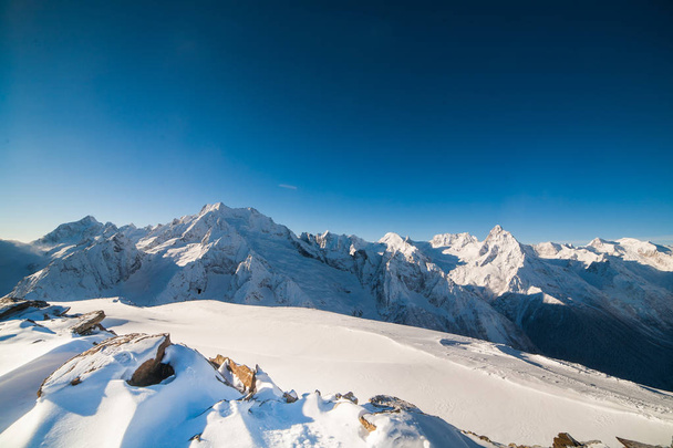 Dombay winter in the mountains - Zdjęcie, obraz