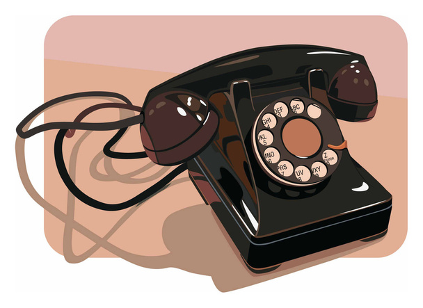 vieux téléphone2
 - Vecteur, image