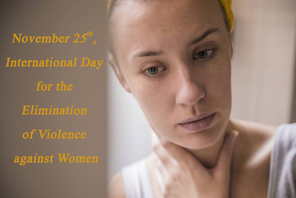 International Day for the Elimination of Violence Against Women.November 25, International Day for the Elimination of Violence against Women. - Valokuva, kuva