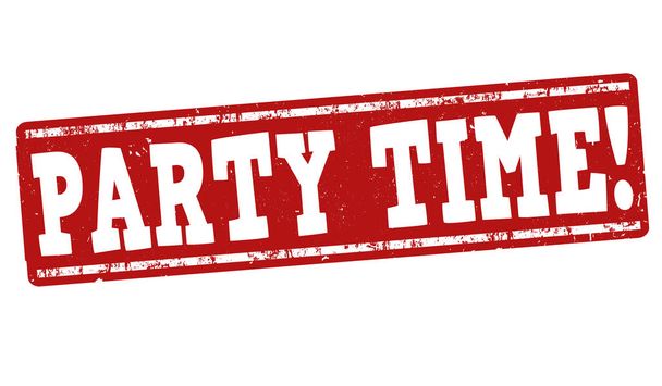 Party time sign or stamp - Vector, Image