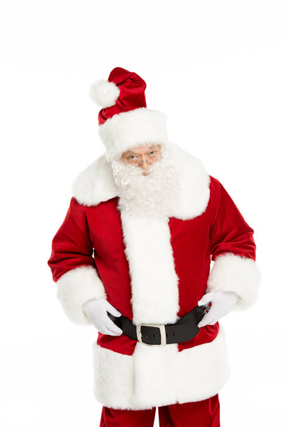 Санта-Клаус позирует и жестикулирует
 - Фото, изображение