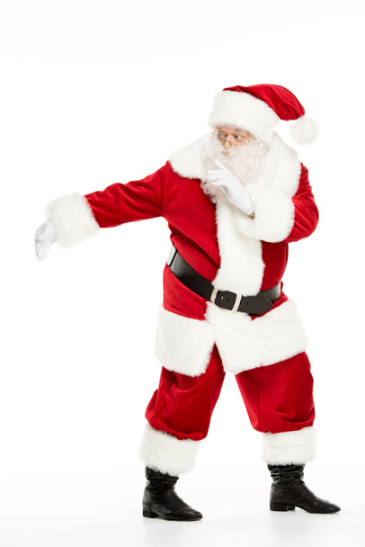 Santa Claus posing and gesturing - 写真・画像