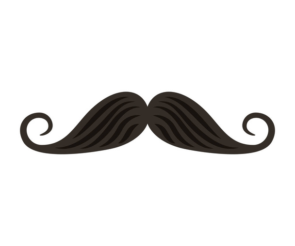 mustache chef isolated icon - Wektor, obraz