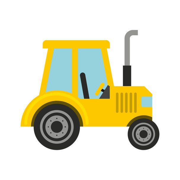 tracteur ferme véhicule icône isolée
 - Vecteur, image