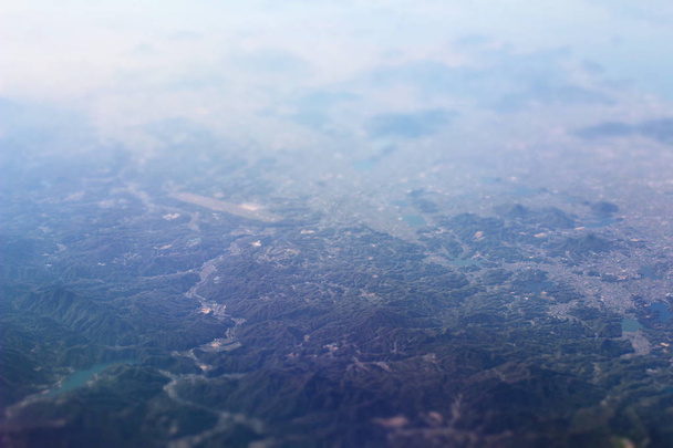 Вид с воздуха на Японию
 - Фото, изображение