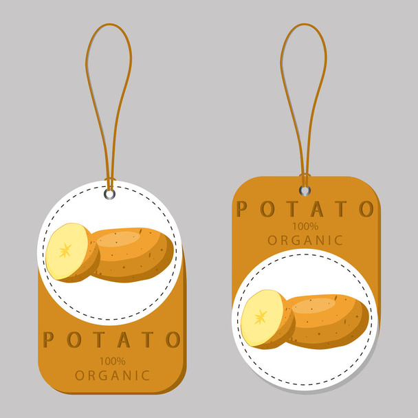 векторная иллюстрация логотипа для коричневого картофеля
 - Вектор,изображение