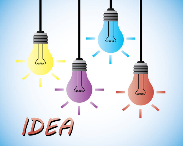 bright idea bulb - Vector, Image