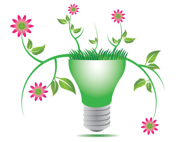 go green lamp - Vector, Image