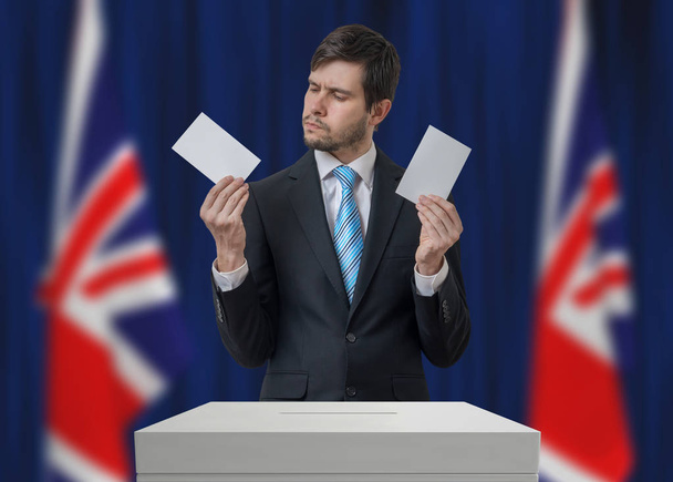 Választások, Egyesült Királyság. Bizonytalan szavazók döntést. - Fotó, kép