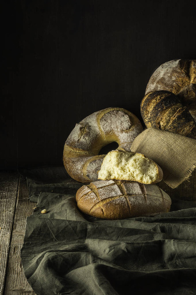 Instellen van Tsjechische brood. - Foto, afbeelding