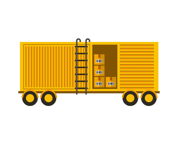 Container met vakken - Vector, afbeelding