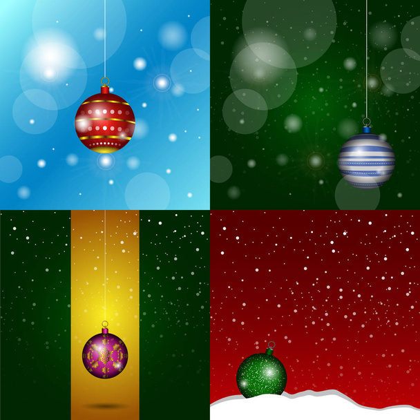 Christmas backgrounds illustration - Vector, afbeelding