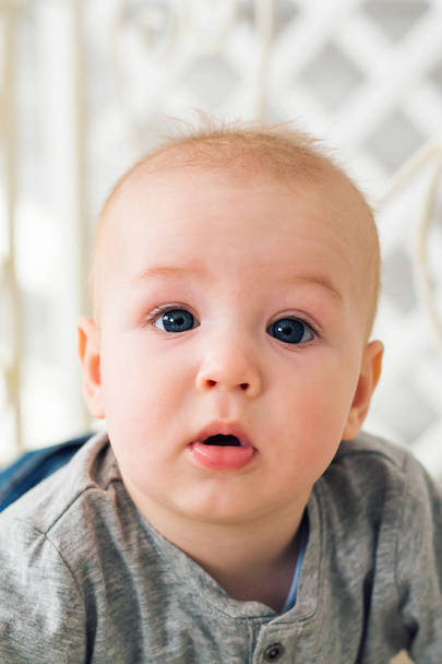 Portrait of cute baby boy - Foto, Imagen
