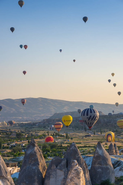 Hot Air Balloons over Cappadocia - Zdjęcie, obraz
