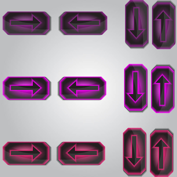 boutons avec symbole de flèche
 - Vecteur, image