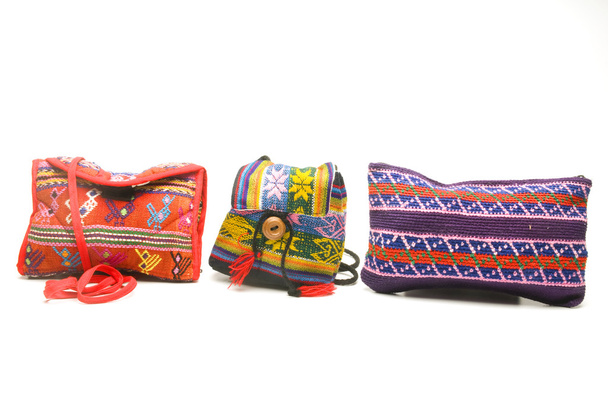 Orta Amerika'da yapılan renkli Çantalar Çantalar Çantalar - Fotoğraf, Görsel