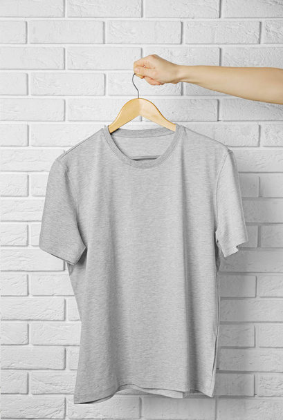 Blank grey t-shirt - Fotografie, Obrázek