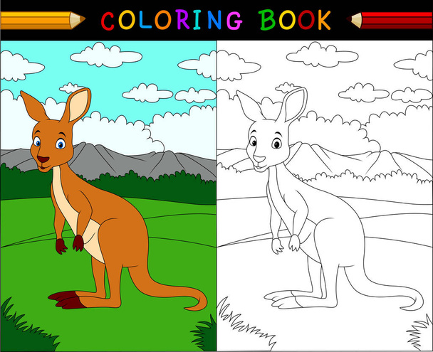 Мультфільм кенгуру розмальовка
 - Вектор, зображення