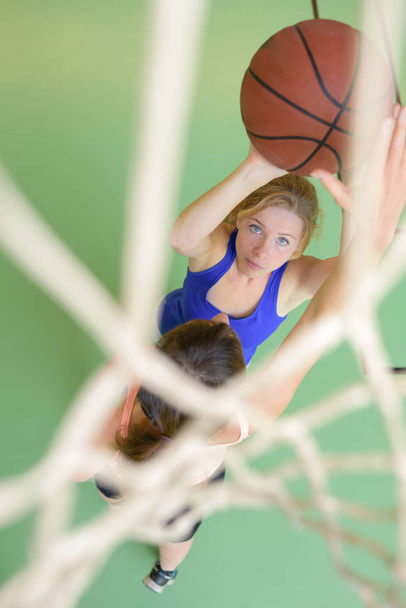 Downward view of basketball player - Foto, Imagen