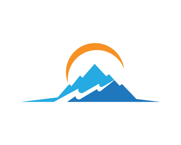 山のロゴのテンプレート - ベクター画像