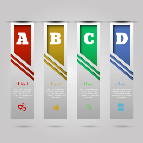 Diseño de banners de número limpio plantilla gráfica o diseño del sitio web e
 - Vector, Imagen