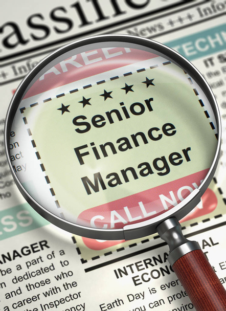 Jsme nájem Senior Finance Manager. 3D. - Fotografie, Obrázek
