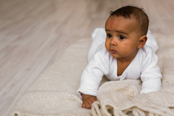 Portrait of a mixed race baby boy - Photo, Image