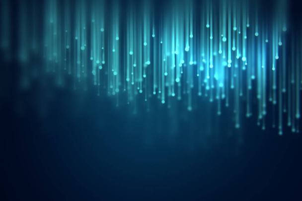 defocused image of  fiber optics lights abstract background - Photo, Image
