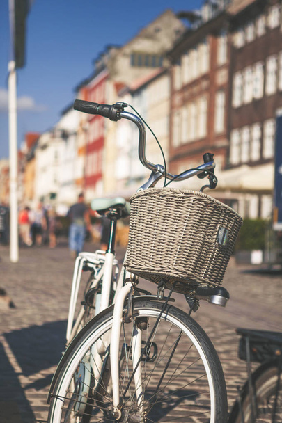 Vintage bicycle in Copenhagen, Denmark - Фото, изображение